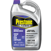 Prestone Platinum American Purple Antifreeze & Coolant Prediluted 50/50 1 Gallon, use with Dodge, Jeep, Ram and Chrysler Vehicles - 2000 and newer.