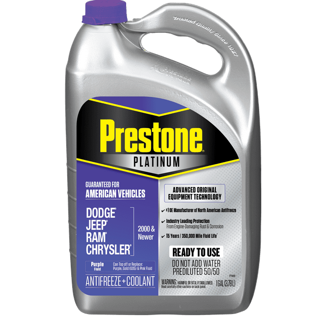 Prestone Platinum American Purple Antifreeze & Coolant Prediluted 50/50
