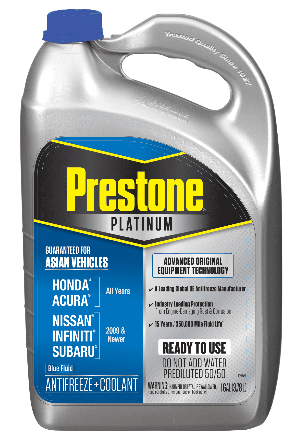 Prestone Platinum Asian Vehicles (Blue) Antifreeze+Coolant 1 Gal