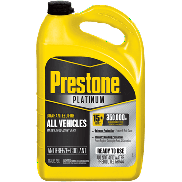 Prestone Platinum Extreme Protection Antifreeze & Coolant 15 Years or 350,000 Miles, 1 gal Jug