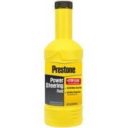 Prestone Power Steering Fluid + Stop Leak - 12 fl oz - Anti-wear, 50,000 Mile