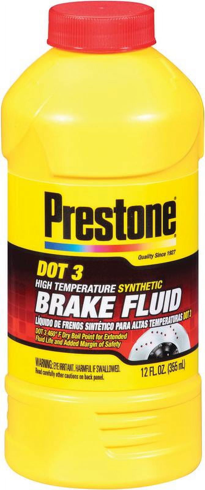 Prestone Products AS400Y DOT 3 Synthetic Hi Temp Brake Fluid, 12 Oz, Each