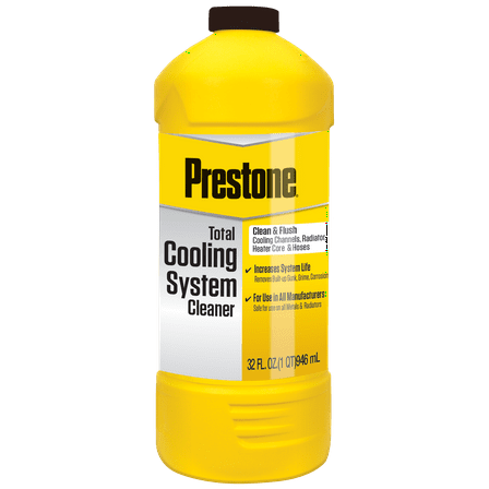Prestone All Manufacturers Total Cooling System Cleaner for Use in Cars and Trucks - 32 oz