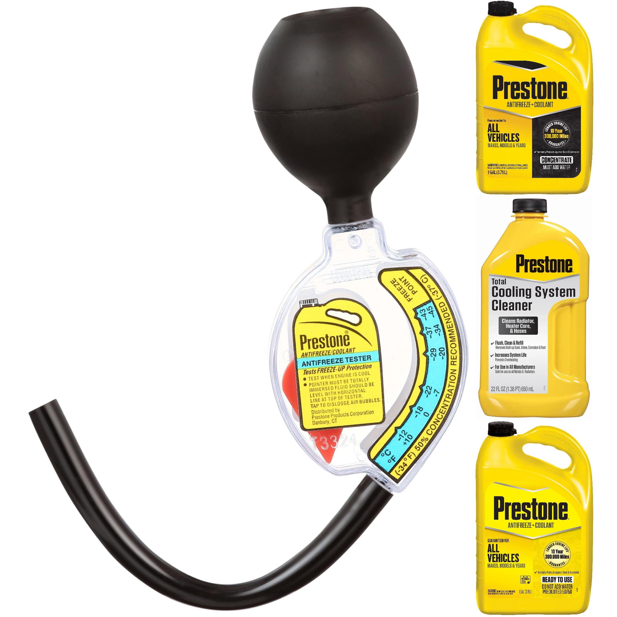 Prestone Universal Flush & Fill Antifreeze & Coolants Bundle