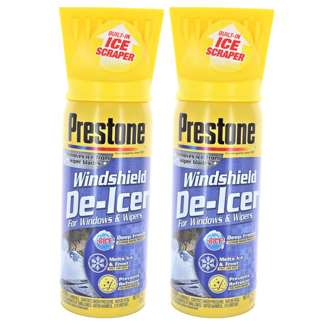 Prestone Windshield DeIcer Spray, 11 oz. Snow Spray for Windshield