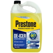 Prestone Windshield Washer Fluid , Cleaner/De-Icer, -34 degrees, 1 Gallon.