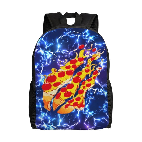 Prestonplayz Pizza Backpack 3D Print Lightweight Bookbag Casual Sport Daypack Travel Bag Laptop