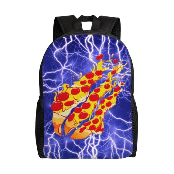 Prestonplayz Pizza Backpack 3D Print Lightweight Bookbag Casual Sport Daypack Travel Bag Laptop
