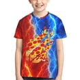 thumbnail image 1 of Prestonplayz Pizza Boys Girls T Shirt Kids Short Sleeve Crewneck 3d Printed Graphic Shirts For Kids Youth Small, 1 of 7
