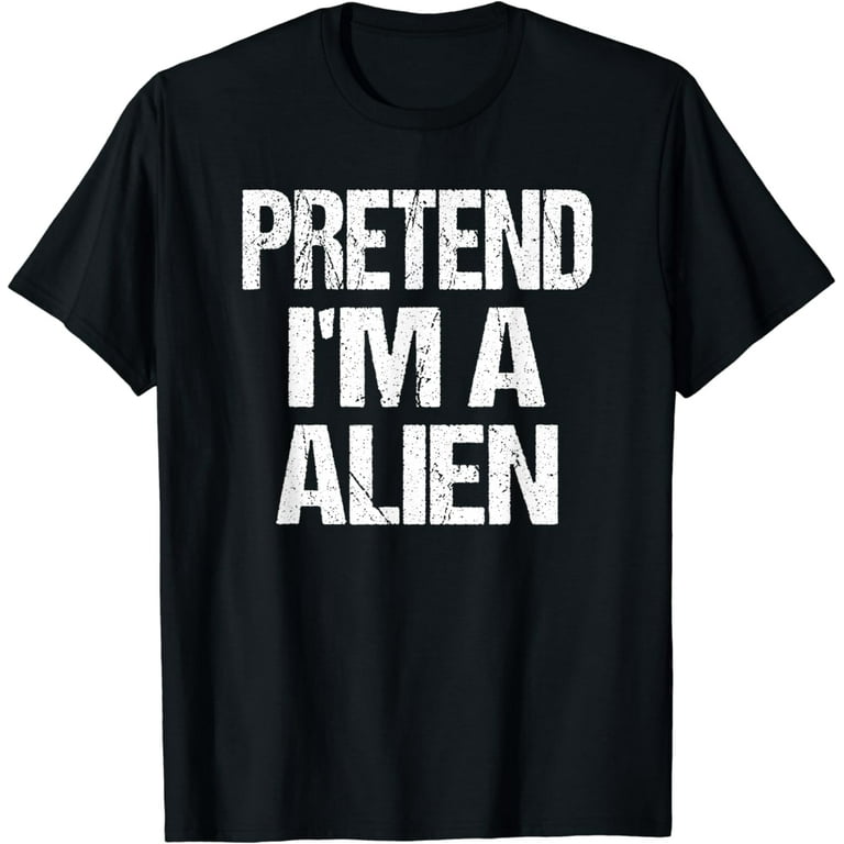 Alien Lazy Halloween Costume Funny T Shirt Alien Lazy Halloween Costume Funny T Shirt