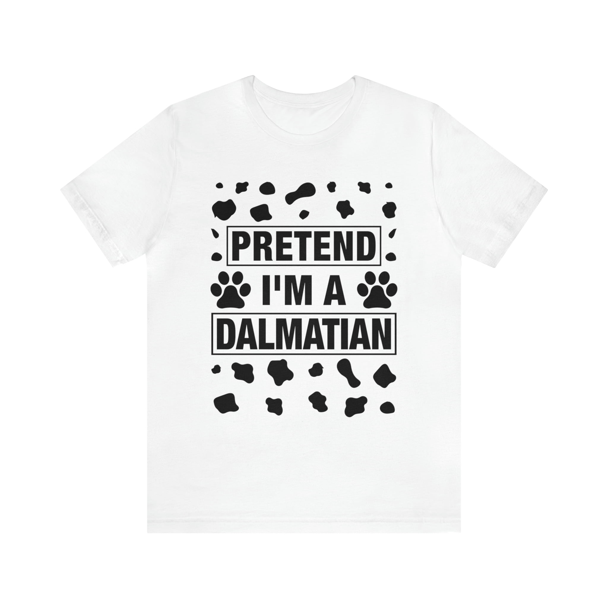 Pretend I'm A Dalmatian Shirt Funny Lazy Halloween Costume T-Shirt -  AliExpress