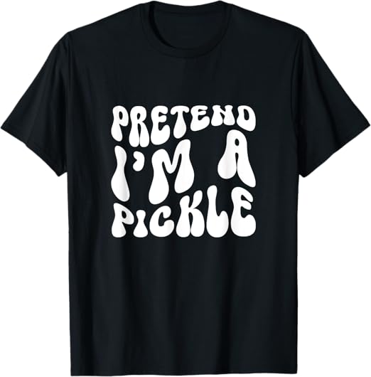 Pretend I'm A Pickle Cucumber Lazy Halloween Costume TShirt