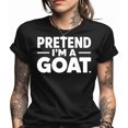 thumbnail image 1 of Pretend I'm a Goat Shirt, Funny Goat Lover Gift, Humorous Animal Tee, Easy Halloween Costume, Farm Animal Apparel, Sarcastic Graphic Tee, 1 of 2