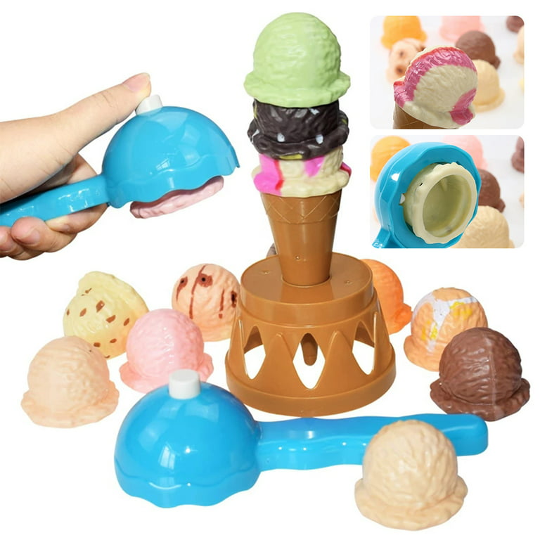 Ice Cream Toy (9 Pcs) - Pretend Play Toys for Toddlers- Multi Color Ice  Cream Play Set, Ice Cream Maker for Kids, Dramatic ice Cream Shop for