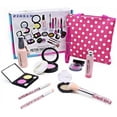 thumbnail image 1 of GLUAAE Pretend Makeup Kit Toys for 3+ Year Old Girls, First Make up Set for Little Princess Play Dress up, Kids Cosmetic, Best Birthday Gift for Toddler-with Polka Dot Bag (Not Real Makeup), 1 of 8