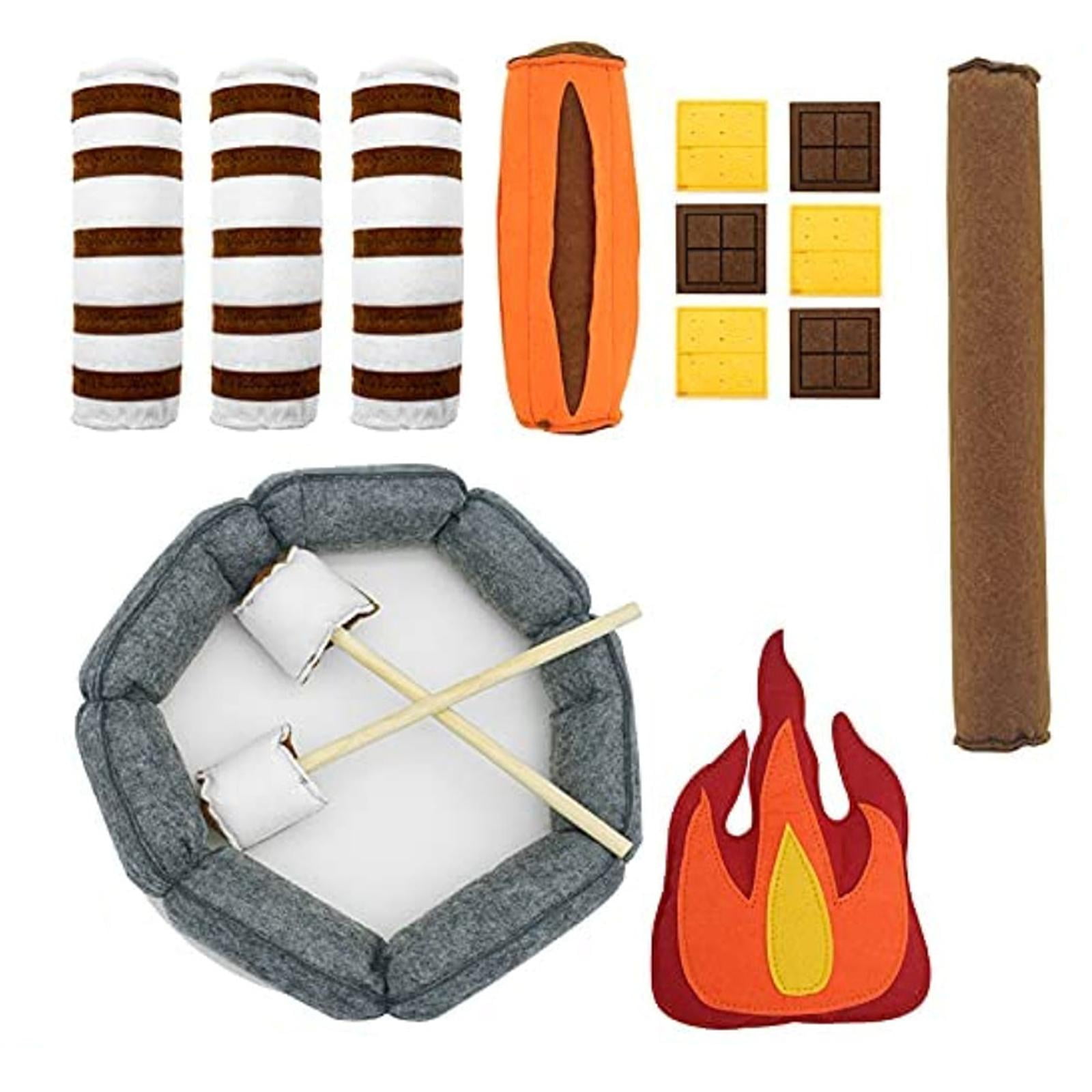 Pretend Play Campfire Plush Toy Realistic Cartoon Office Housewarming ...