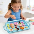 thumbnail image 1 of Pretend Play Dessert Food Set with Tray for Kids, Cute Snack Ice Cream Kitchen Role Play Toy, Top Christmas Birthday Holiday Gift, Educational Fine Motor Learning Toy for Toddler Boys Girls Ages 3+, 1 of 9