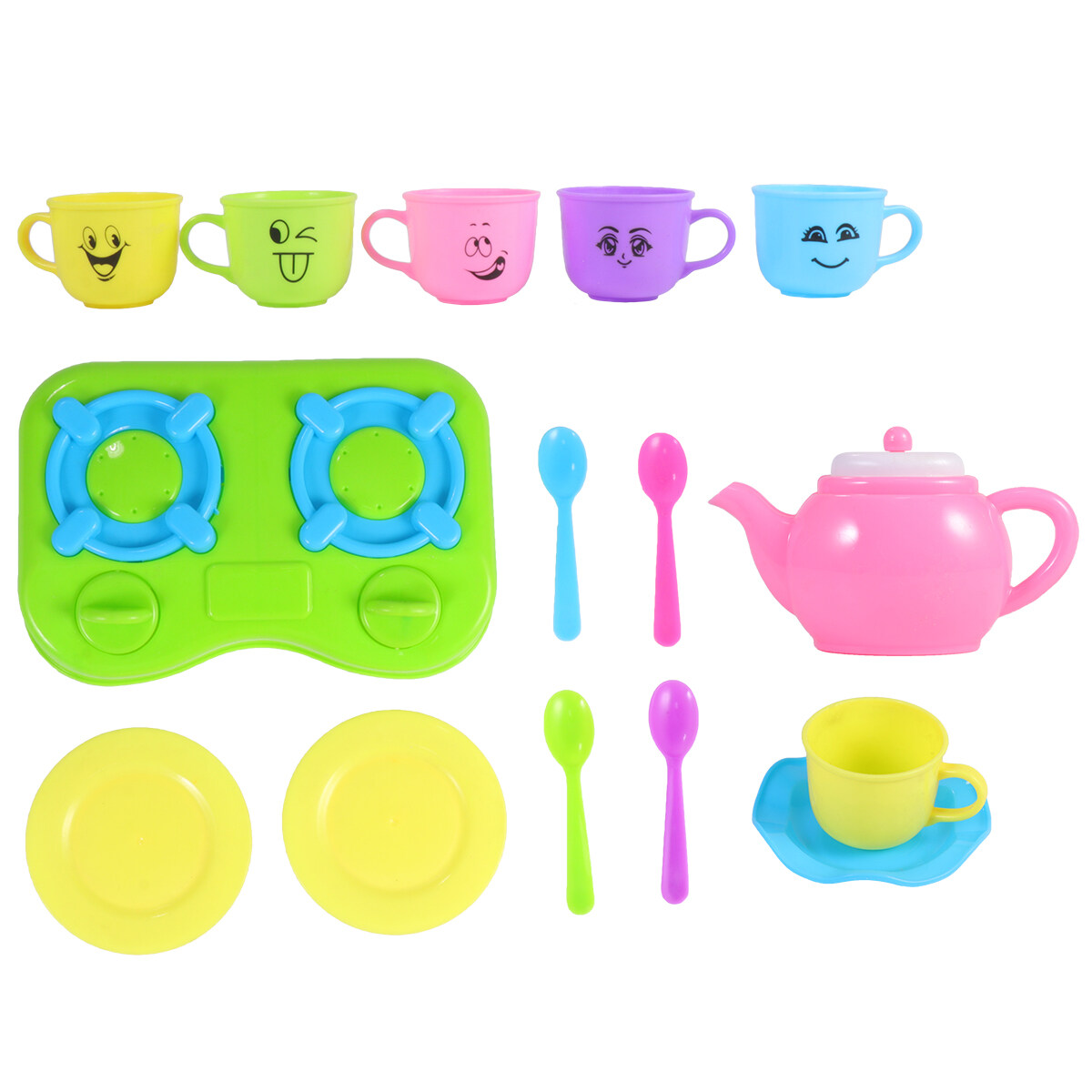 Pretend Play Dish Set for Toddlers Kids Kitchen Cookware Toys