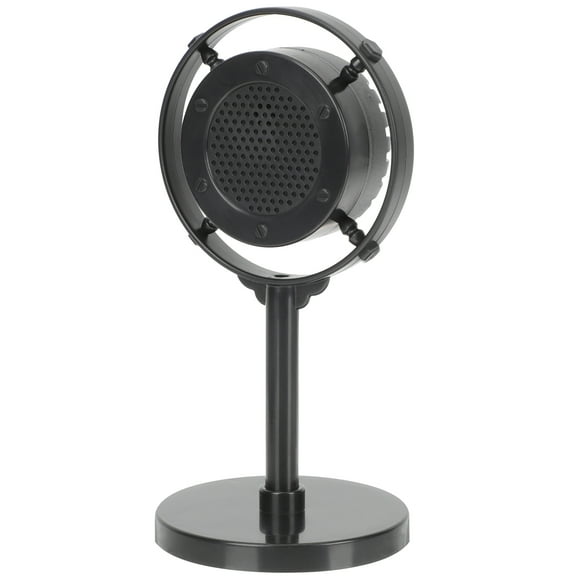 Pretend Play Mic Desktop Decor Kids Microphone Home Model Stand Boom Arm Child Black
