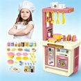 thumbnail image 1 of Pretend Play Toys, 43Pcs Kids Pretend Play Kitchen Playset, Toddler Gourmet Cooking Station Toy, Safe Plastic Role Play Kitchen Toy, Educational Birthday Holiday Gift for Boys Girls Ages 4+, 1 of 10