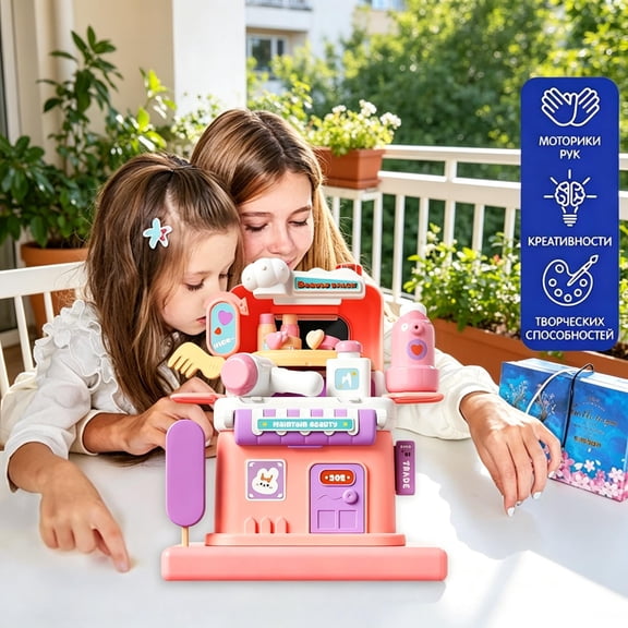 Pretend Play Toys Set, Kids Dentist Doctor Role Play Playset with Simulated Dental Tools, Safe Smooth ABS Plastic Pretend Toy, Educational Birthday Holiday Gift for Toddler Boys Girls Ages 3-8