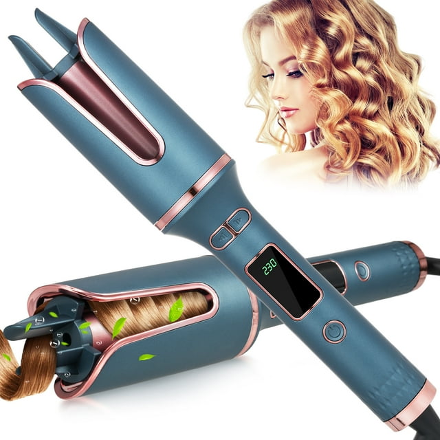 "Pretfy Ionic Style Automatic Curling Iron, 1"" Rotating Barrel, 4 Temp