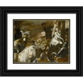 thumbnail image 1 of Preti, Mattia 14x12 Black Ornate Wood Framed with Double Matting Museum Art Print Titled - Clorinda Rescuing Sofronia and Olindo, 1 of 4