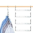 thumbnail image 1 of Pretigo Magic Clothes Hangers Smart Closet Saver Pack of 8 Heavy-Duty Chrome Steel, Space Saving Wonder Hanger Wardrobe Organizer, 1 of 5