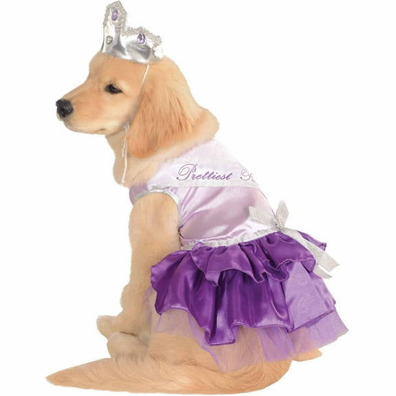 Cute Purple Prettiest Pooch Princess Pup Dog Pet Costumes Size Small 11"