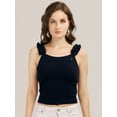 thumbnail image 1 of Prettify Women's Straight Regular Blue Sleeveless Round Neck Western Top - X-Large, 1 of 5