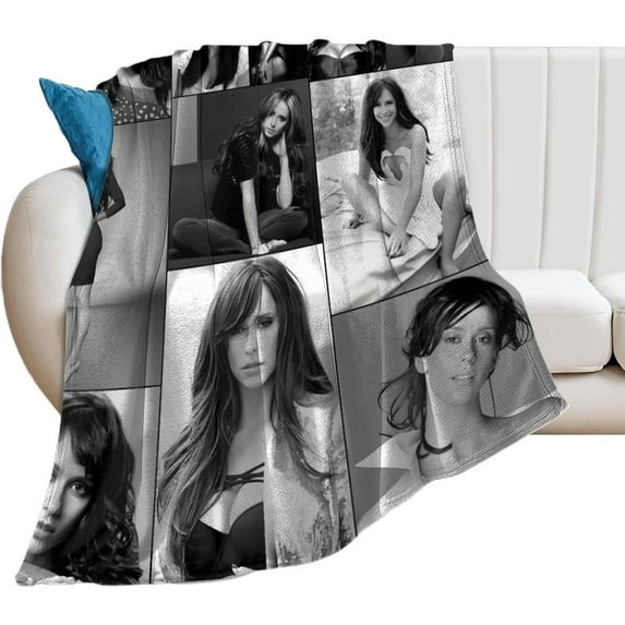 Pretty #1 Jennifer Love Hewitt Blanket Throw Blankets Ultra Soft Flannel Lightweight Throws for Couch, Bed, All Seasons Use 40"*50" (100 * 130cm)