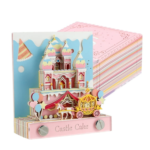 Pretty 3D Memo Pad Creative 3D Art Memo Pad 3D Note Pad DIY Magic Memo Pad Art Sticky Notes for Office or Decoration