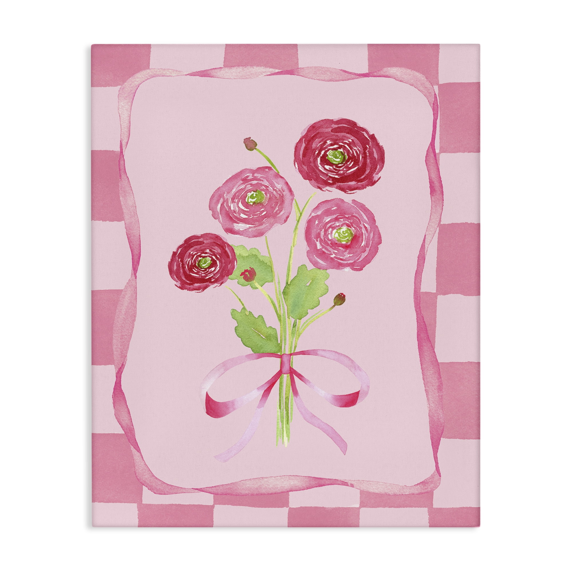 Pretty And Sweet Ranunculus Canvas Wall Art, design by Nina Jacobs