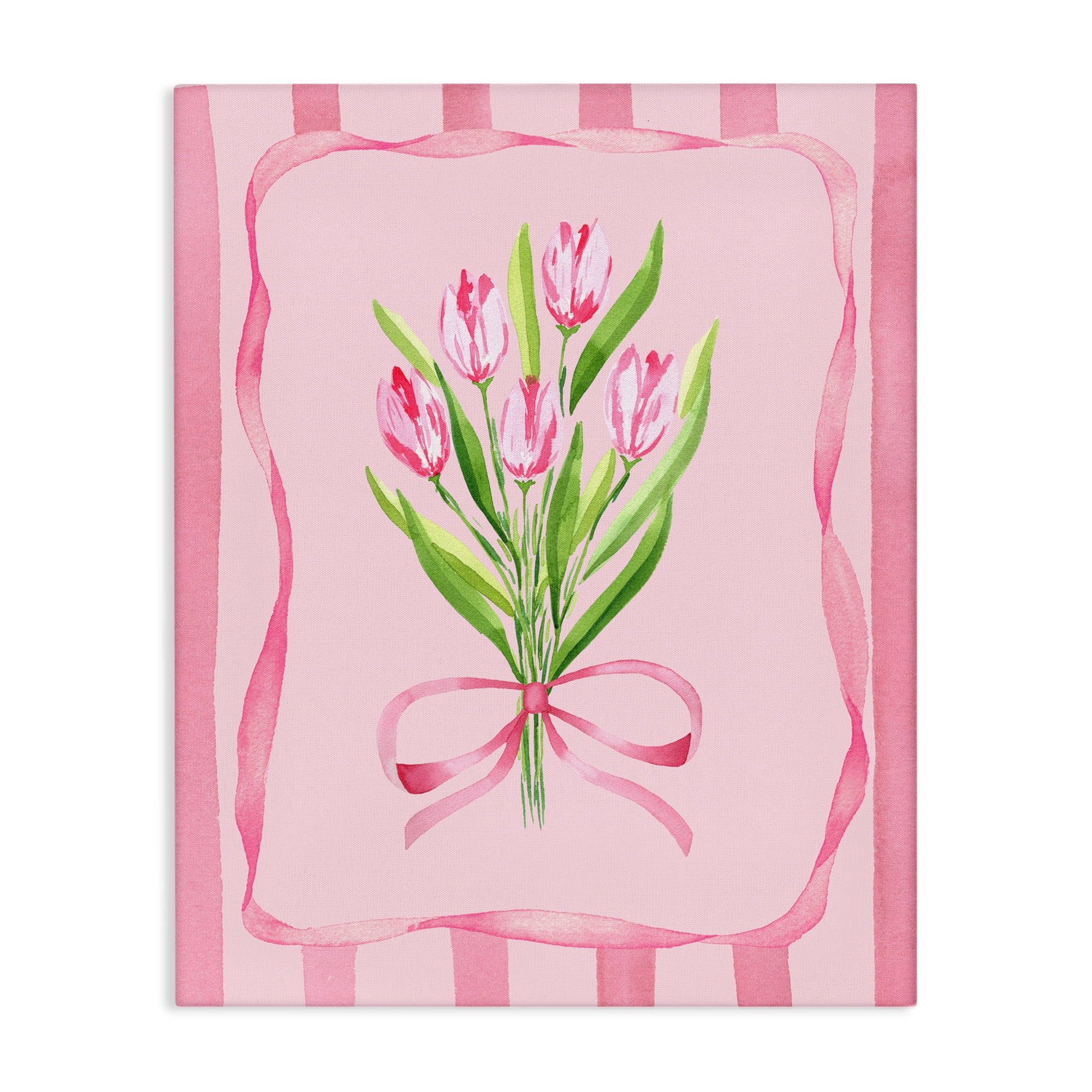 Pretty And Sweet Tulips Canvas Wall Art, design by Nina Jacobs