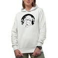 thumbnail image 1 of Pretty Anime Girl, White Hooded Sweatshirt or Hoodie, Small, 1 of 5