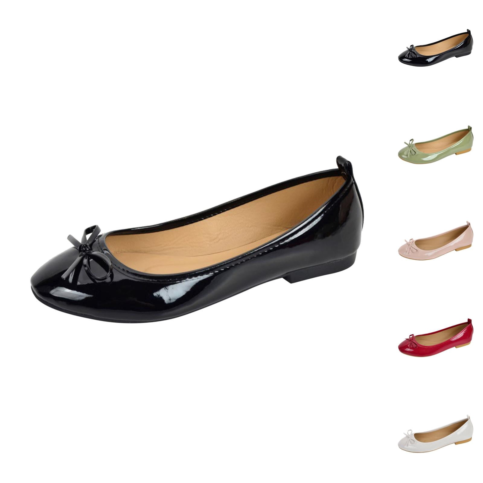 Pretty Ballerinas Women's Balerina Shoes Flat Summer Shoes Girls Comfortable Velvet Shoes Width H Traditional Shoes Elegant Gymnastics Shoes