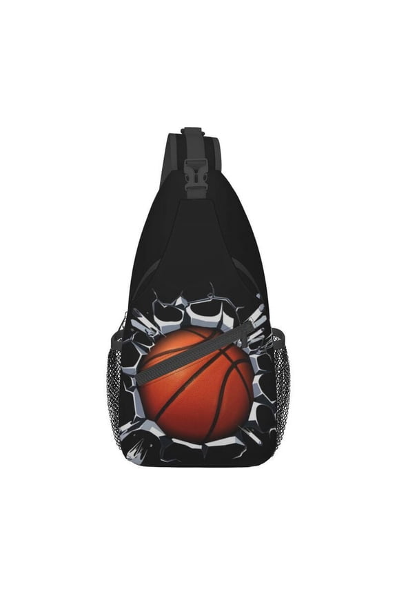 Pretty Basketball Sling Chest Bag Customized Shoulder Crossbody Backpack for Men Traveling Daypack