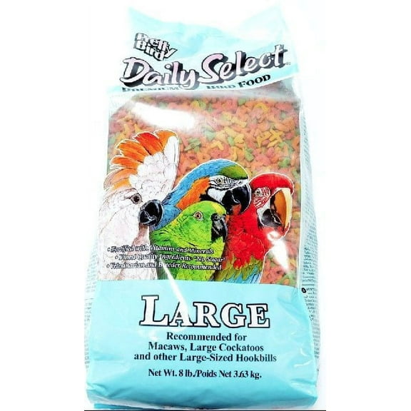 Pretty Bird Daily Select Premium Bird Food [Bird, Food] Large - 8 lbs