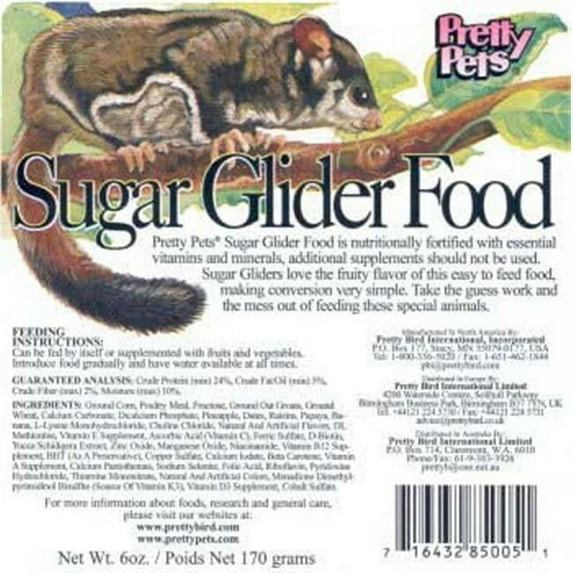 Sugar Glider Food 12oz