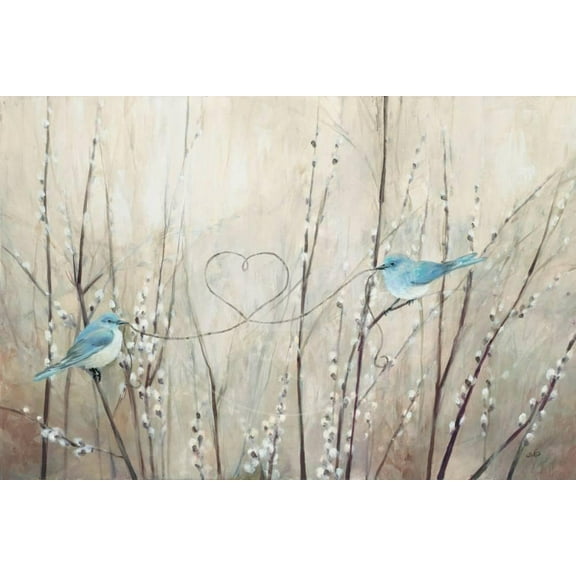 Pretty Birds Neutral String, Animals Unframed Art Print Wall Art by Julia Purinton Sold by Art.Com
