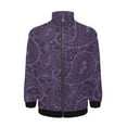 thumbnail image 1 of Pretty Bohemian Art Paisley Purple Jacket Men's Street Cool Long Sleeves Coat Personality Tops Oversized Zipper Jackets Male Clothes, 1 of 7