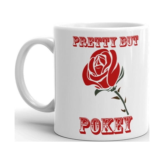 Pretty But Pokey Unique Rose novelty Coffee Tea Ceramic Cup Office Work Mug 15 Oz