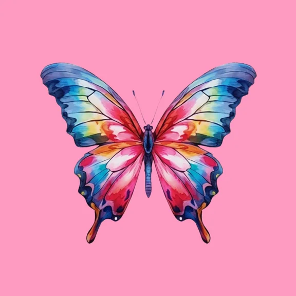 Pretty Butterfly Picture Wall Decor 8X10