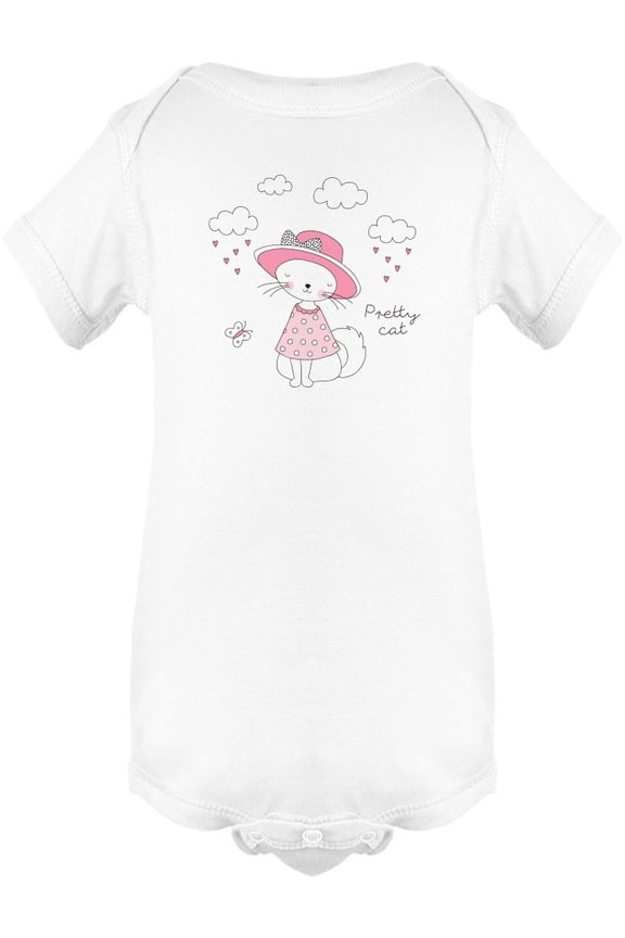 Pretty Cat With Caption Bodysuit Infant -Image by Shutterstock, Newborn
