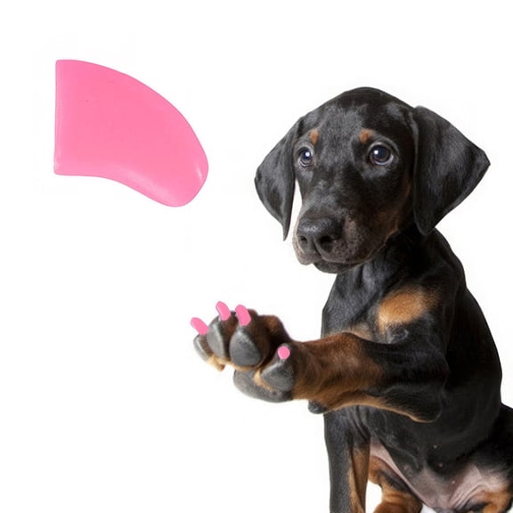 Pretty Claws Bubblegum Pink Nail Caps for Dogs - Small Size - 60 Pack ~ Stylish
