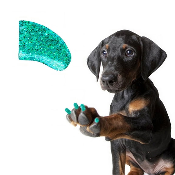 Pretty Claws Mermaid Glitter Nail Caps for Dogs - Small Size - 60 Pack ~ Stylish
