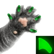 Pretty Claws Soft Nail Caps For Cat Paws, Alien Glow in the Dark, Medium, 40 Piece