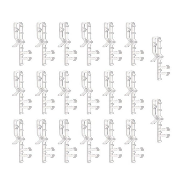 Pretty Comy 12/20 PCS Mini Blind Valance Clips Clear Plastic Valance Retainer Clips Blind Window Valance Clips Hidden Valance Clips Window Blind Clips for Window Blinds