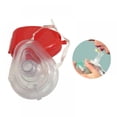 thumbnail image 1 of Pretty Comy 1PCS CPR Resuscitator Rescue First Aid Masks CPR RESPIRATORY MASK Mouth Breath One-way Valve Tools, 1 of 6