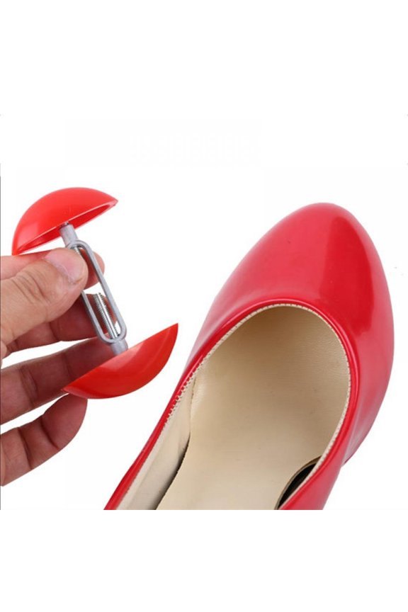 1Pair Adjustable Plastic Mini Shoe Trees Shoe Stretcher- High Heels Boots Stays Shaper Stereotypes Stretchers Expander
